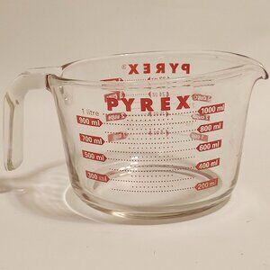 Pyrex 1 Litre, 4 Cups, 32 Ounce, Measuring Cup Measuring Jug Pitcher